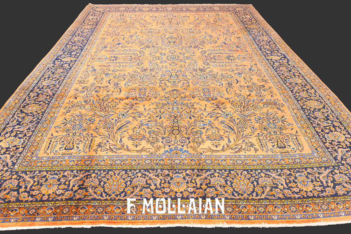 Tappeto Keshan Manchester Disegno Floreale Classico n°:82709804